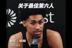迪伦·哈珀：凯尔登是团队粘合剂 他配得上最佳第六人