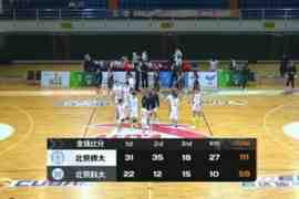 ?CUBAL-北京师大52分狂胜北京科大 赵愉涵20+6 曹博怡9+7