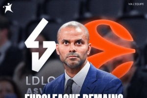 托尼·帕克:阿斯维尔将留在欧篮联 但保留未来加入NBA欧洲的可能