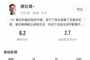 去夏3000万镑加盟!德拉普对热刺多项数据挂零,英超27战仅1球