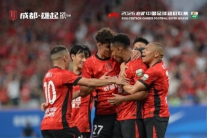 今晚19:35,2026中超联赛第15轮,成都蓉城主场1-0战胜山东泰山