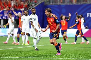 战沙特23分钟3-0，是西班牙在欧洲杯和世界杯正赛最快建立3-0优势