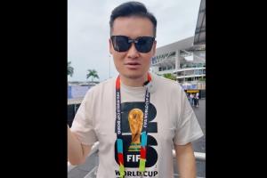 体感41度!贺炜:迈阿密太热了,地面都有点晒化,媒体中心还停电